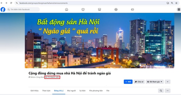 "Loạn" thông tin với hội, nhóm mua bán nhà trên Facebook
