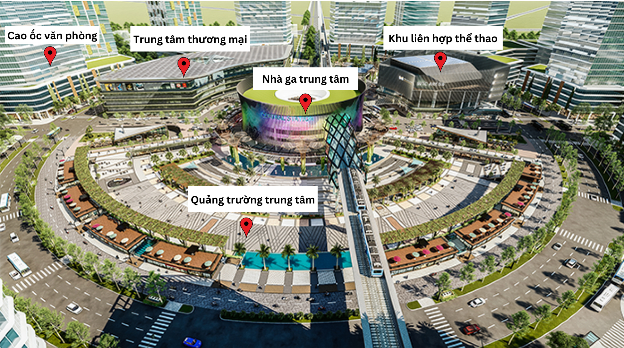 Vòng xoay rộng gấp 10 lần mặt sân Mỹ Đình, sẽ có nhà ga Metro, nhà hàng, trung tâm thương mại - Ảnh 8