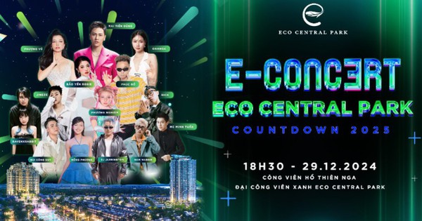 Eco Central Park Countdown 2025: Soái ca Mai Tiến Dũng hiện diện