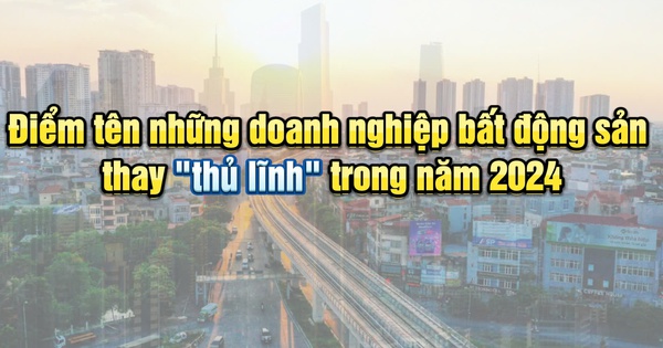 Điểm tên những doanh nghiệp bất động sản thay "thủ lĩnh" trong năm 2024