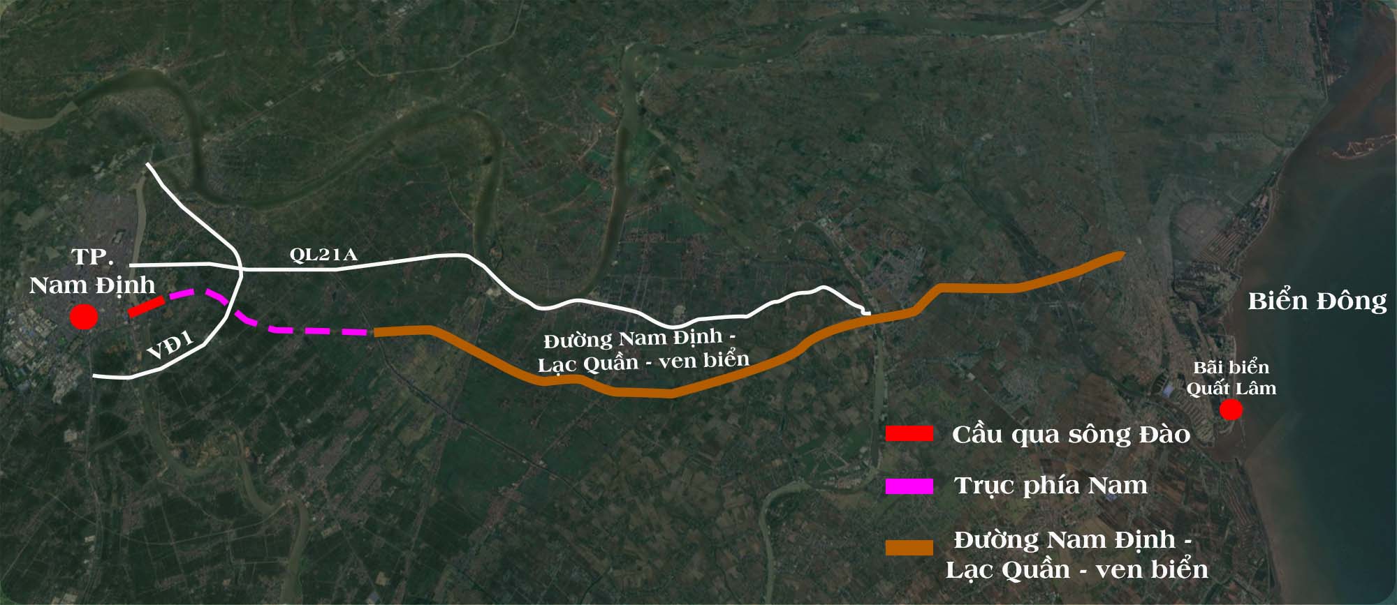 Tuyến đường trị giá 6.000 tỷ sắp hoàn thành, nối trung tâm thành phố Nam Định ra đến tận biển Đông - Ảnh 1