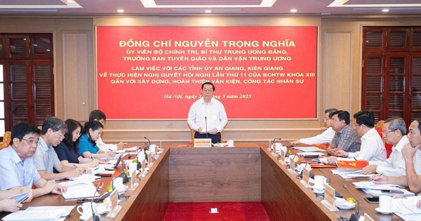 Ông Nguyễn Trọng Nghĩa họp hợp nhất 2 tỉnh Kiên Giang, An Giang