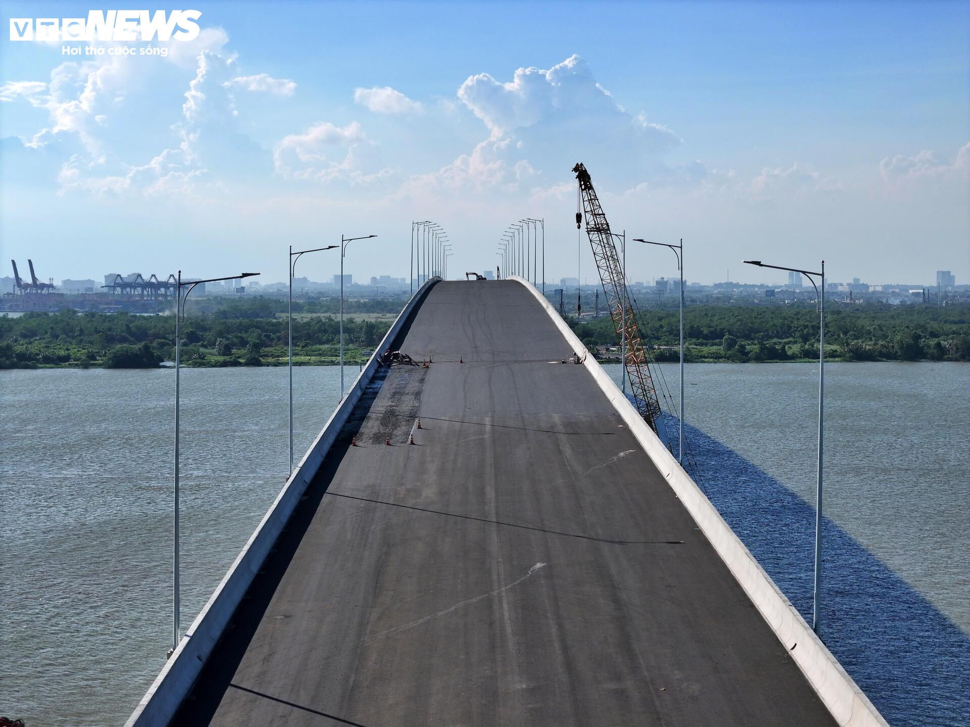 Diện mạo mới cầu lớn nhất Vành đai 3 sau hơn 2 năm thi công - Ảnh 6
