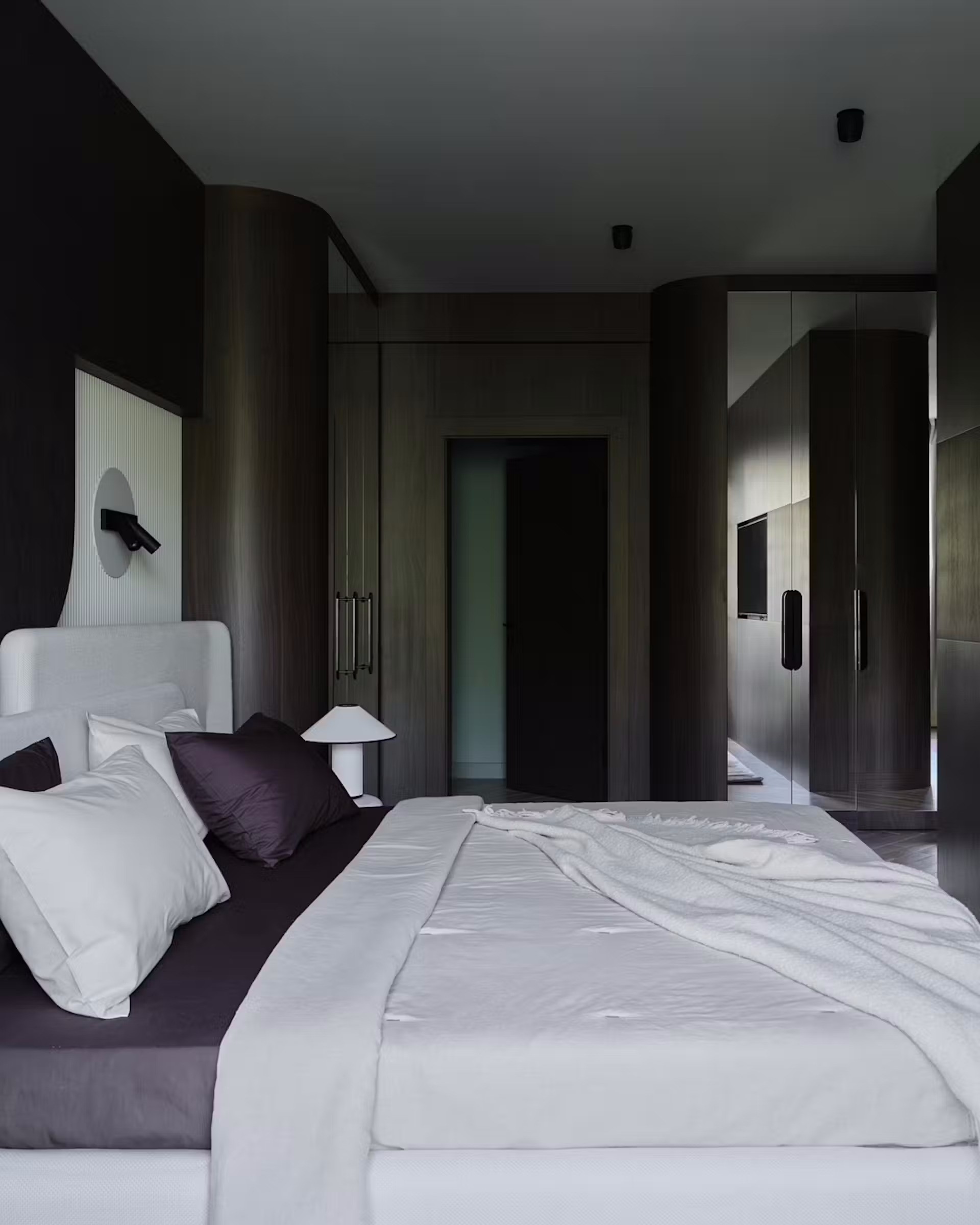 Nội thất tông màu tối đầy phong cách cho căn hộ chung cư - Ảnh 12