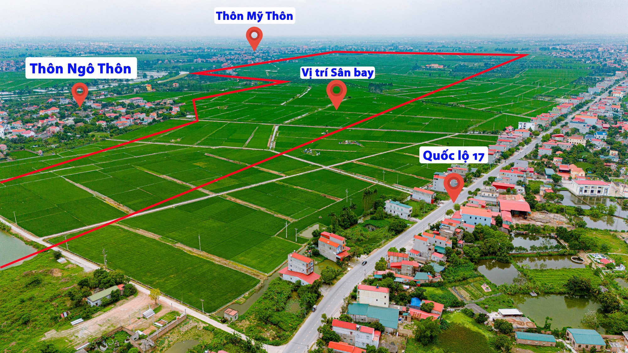Giá đất tại tỉnh có sân bay quốc tế 30.000 tỷ, loạt ông lớn Vingroup, T&T, Sun Group đổ về neo ở mức cao: Nhà đầu tư lãi cả tỷ đồng chỉ sau 2-3 tháng nhưng vẫn chưa muốn chốt lời - Ảnh 1