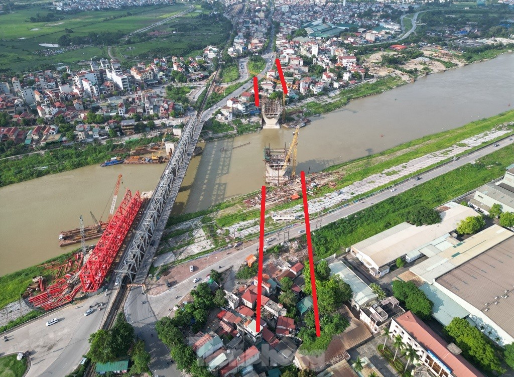 Cầu Đuống mới vẫn chơi vơi hai trụ cầu, chưa thể làm đường kết nối - Ảnh 2