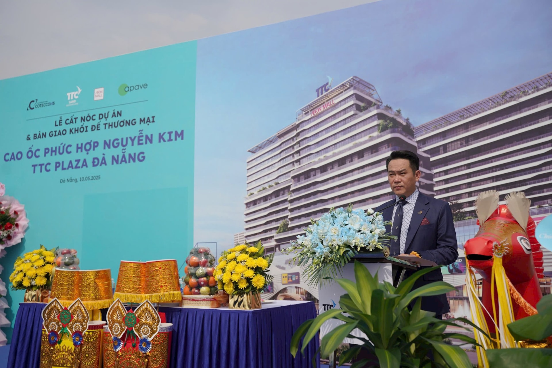 Chuyển động mới tại dự án TTC Plaza Đà Nẵng, sẽ bàn giao khối đế thương mại cho AeonMall Việt Nam đúng tiến độ - Ảnh 1