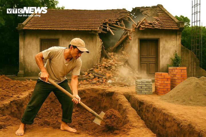 Xây nhà gây sụt lở, thiệt hại tài sản nhà hàng xóm có phải bồi thường? - Ảnh 1