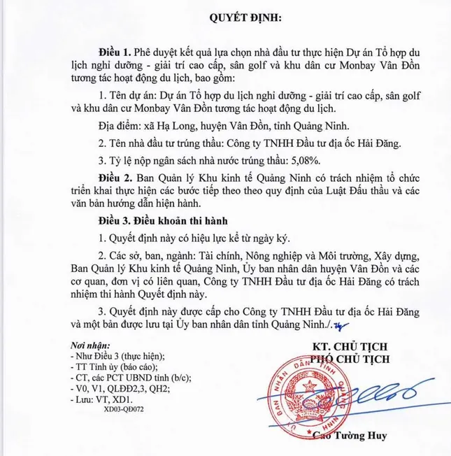 Lộ diện nhà đầu tư 'siêu' dự án đô thị nghỉ dưỡng tỷ đô tại Vân Đồn - Ảnh 2