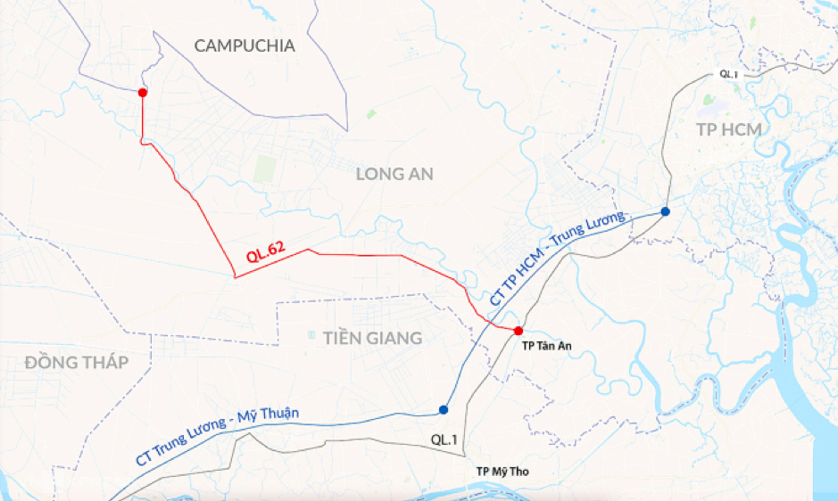 Người dân Long An đón tin vui: Sắp khởi công tuyến đường đi qua Tp.Tân An, Thủ Thừa, Thạnh Hóa, Tân Thạnh, Mộc Hóa, Kiến Tường, kết nối trực tiếp vào cao tốc Tp.HCM – Trung Lương - Ảnh 1