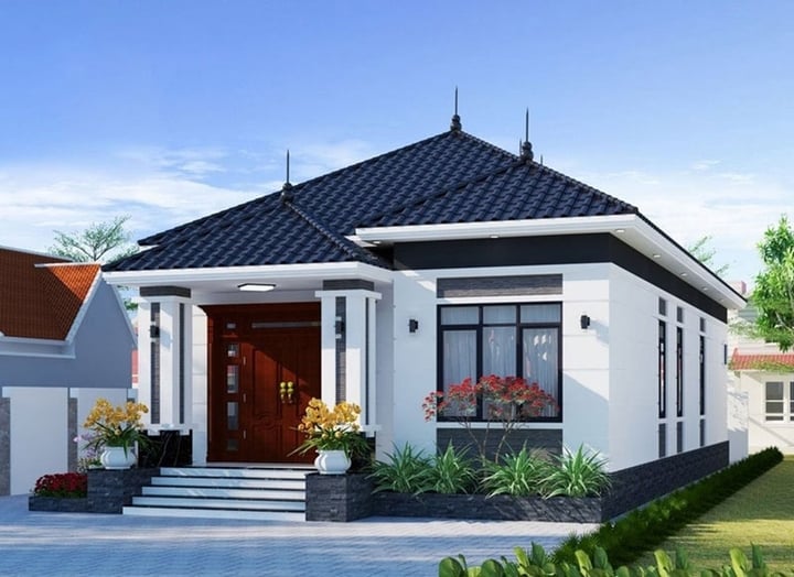 Những mẫu thiết kế nhà 1 tầng mái Nhật phổ biến nhất 2025 - Ảnh 1