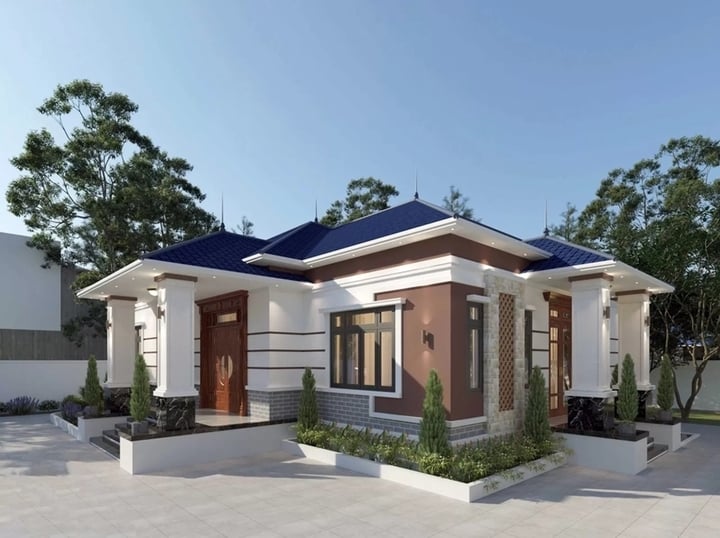 Những mẫu thiết kế nhà 1 tầng mái Nhật phổ biến nhất 2025 - Ảnh 3