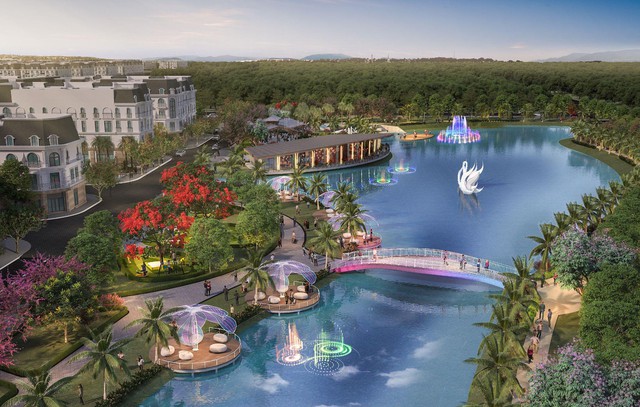 Shophouse ven hồ Swan Lake: Chất dẫn bất động sản dòng tiền tại Hoang Huy New City - Ảnh 1
