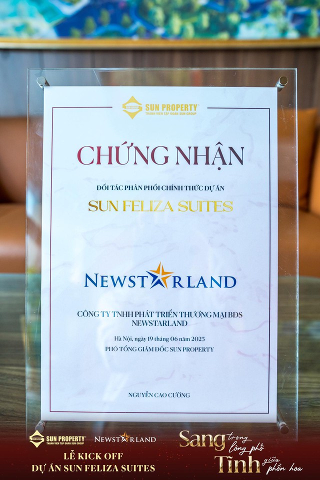 NewstarLand - Đại lý F1 chiến lược phân phối dự án Sun Feliza Suites - Ảnh 1