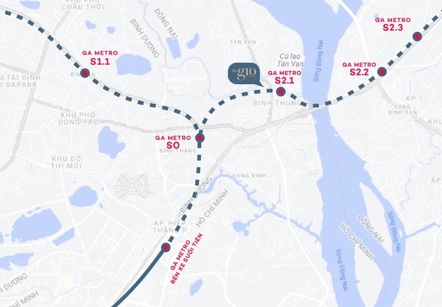 The Gió Riverside được “săn đón” nhờ tiếp giáp 2 tuyến Metro Bình Dương, Đồng Nai - Ảnh 1