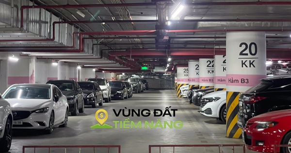 Hầm để xe rộng hơn một phường ở Hà Nội, nằm dưới khu đô thị của Vinhomes