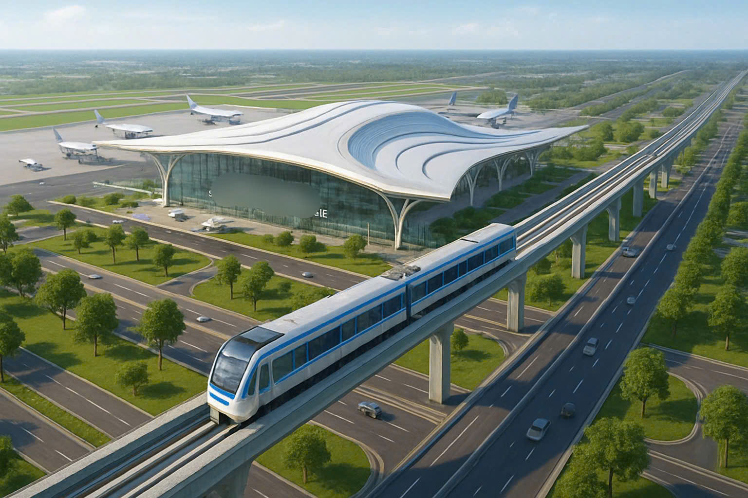 Đề xuất tuyến metro nhanh nối sân bay Tân Sơn Nhất - sân bay Long Thành, rút ngắn thời gian di chuyển còn 30- 40 phút - Ảnh 1