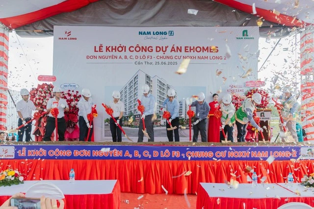 Nam Long khởi công 671 căn nhà ở xã hội EHomeS tại Cần Thơ - Ảnh 1