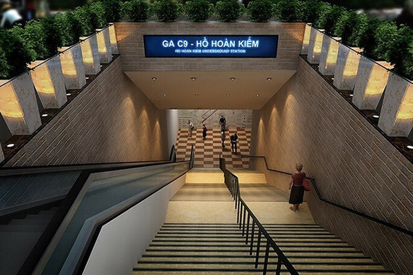 Chốt phương án ga metro 4 tầng bên dưới quảng trường phía Đông hồ Hoàn Kiếm - Ảnh 1