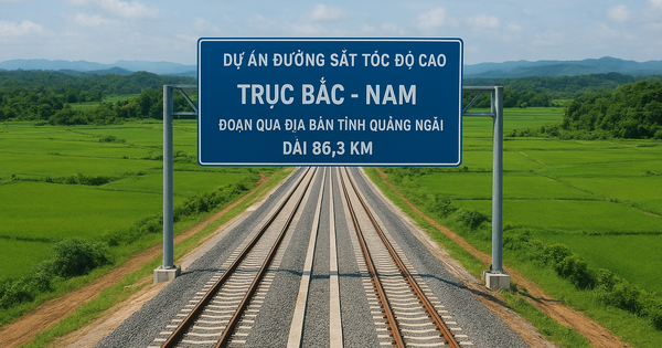 Đường sắt tốc độ cao qua Quảng Ngãi dài hơn 86 km, sẽ xây 44 cây cầu và 4 hầm, cần 1.295 tỷ đồng để tái định cư