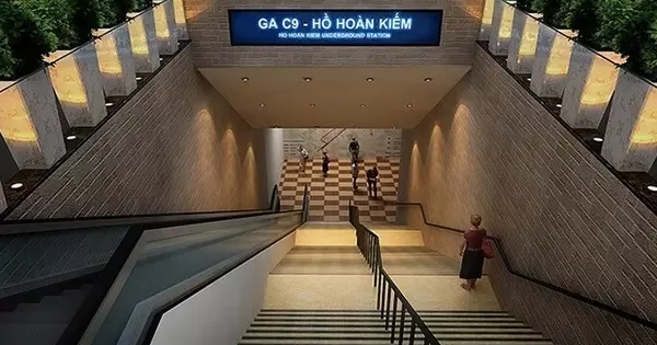 Chốt phương án ga metro 4 tầng bên dưới quảng trường phía Đông hồ Hoàn Kiếm