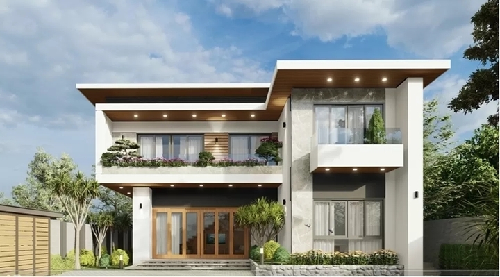 Những mẫu nhà 2 tầng chữ L hiện đại, sang trọng 2025 - Ảnh 6