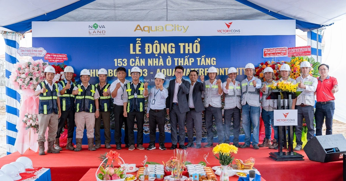 Khởi công khu nhà LB02-LB03 tại Aqua Waterfront City, cột mốc hợp tác giữa Novaland và VictoryCons
