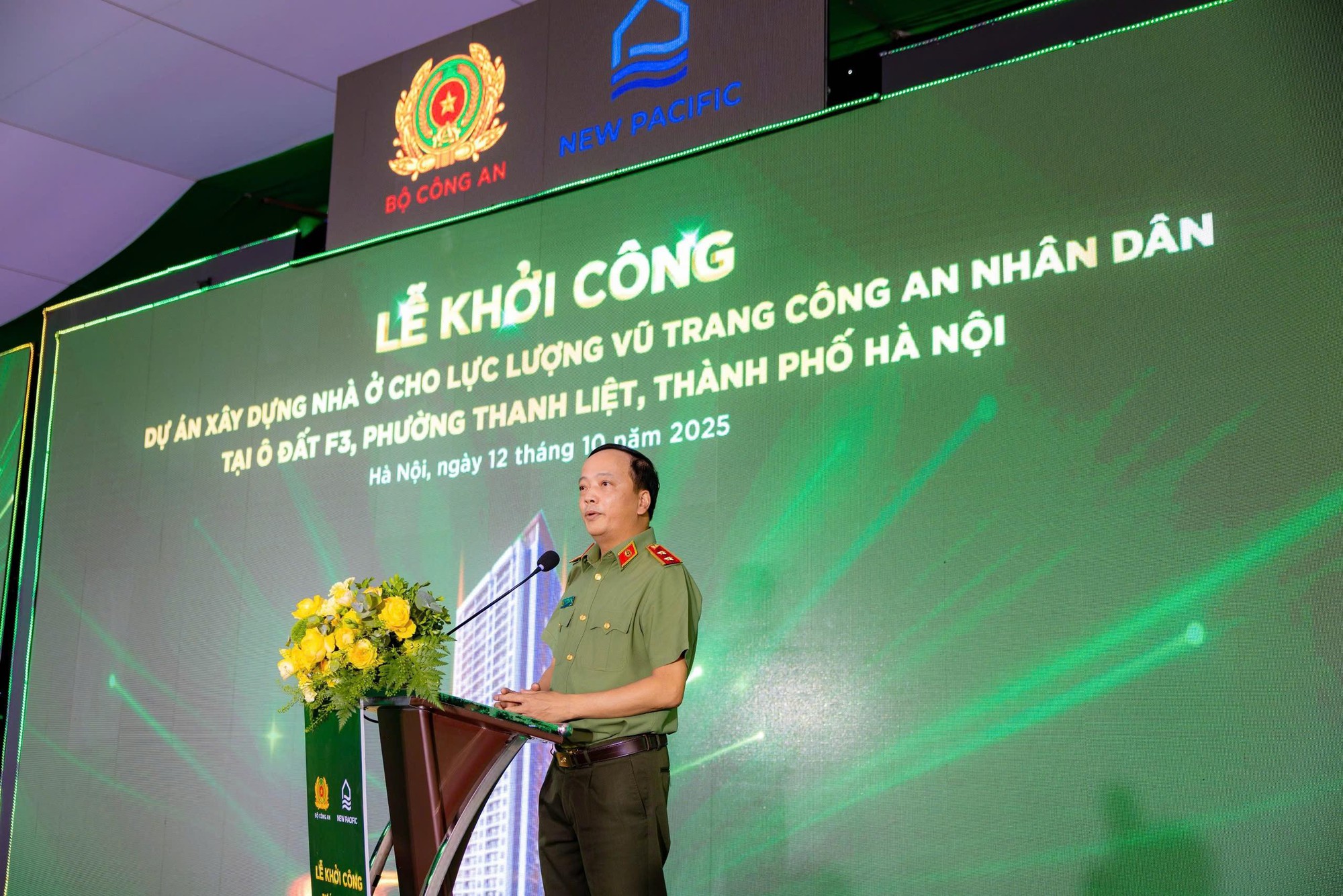 Khởi công dự án nhà ở Công an nhân dân F3 Thanh Liệt - Ảnh 1