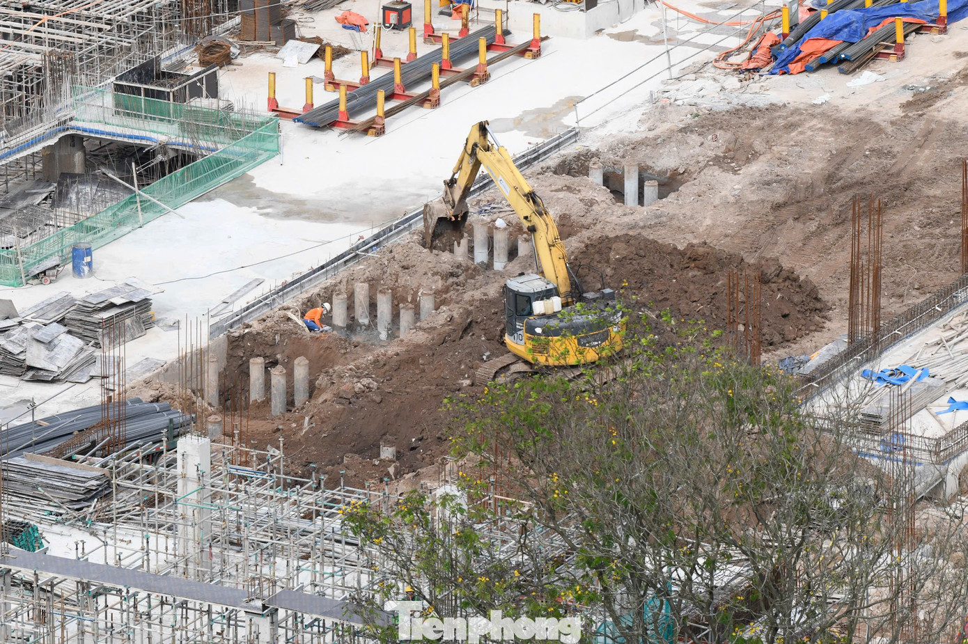 Cận cảnh công trường nghìn tỷ trên khu 'đất vàng' Giảng Võ - Ảnh 8