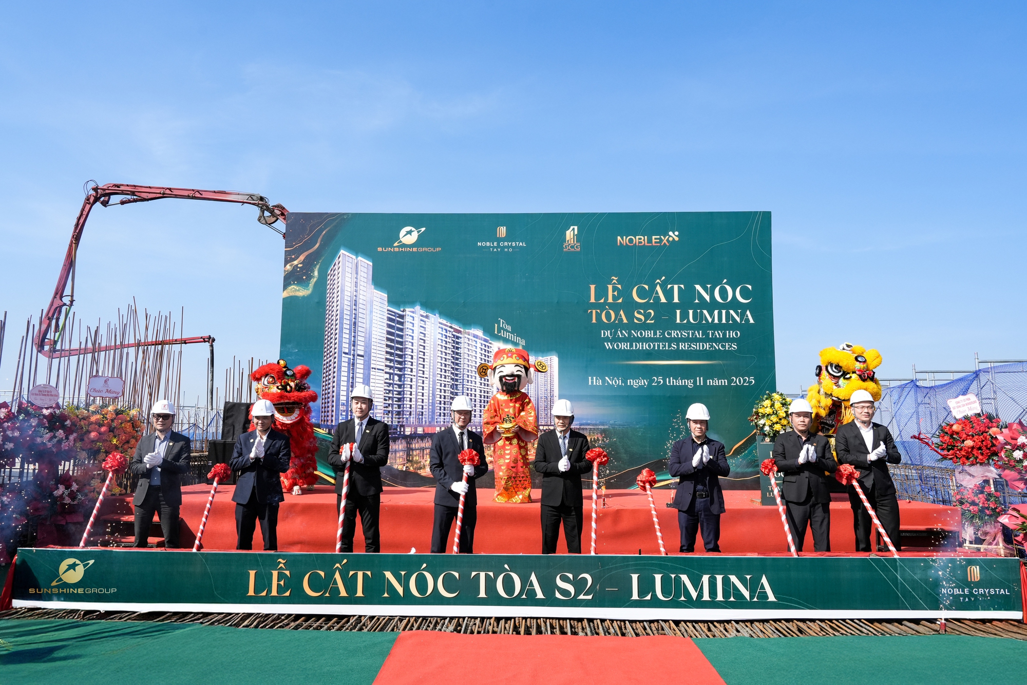 Cất nóc tòa S2 - Lumina tại Noble Crystal Tay Ho WorldHotels Residences, dự án căn hộ hàng hiệu đầu tiên tại Ciputra - Ảnh 1