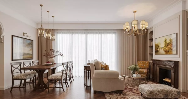 Thiết kế nội thất phong cách Âu Mỹ cho căn hộ 110m2