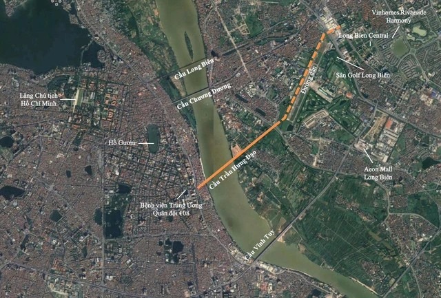 Sau hơn 1 tháng khởi công "siêu" cầu vượt sông Hồng 16.200 tỷ đồng nối khu phố cổ với Long Biên, giá bất động sản xung quanh có sóng - Ảnh 1