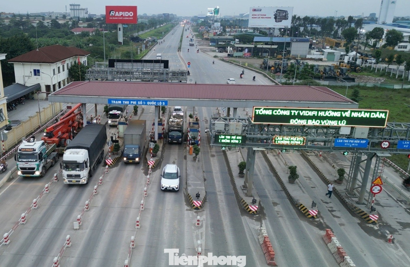 Kiến nghị lập rào chắn ngăn xe tải, xe container né trạm BOT quốc lộ 5 - Ảnh 1