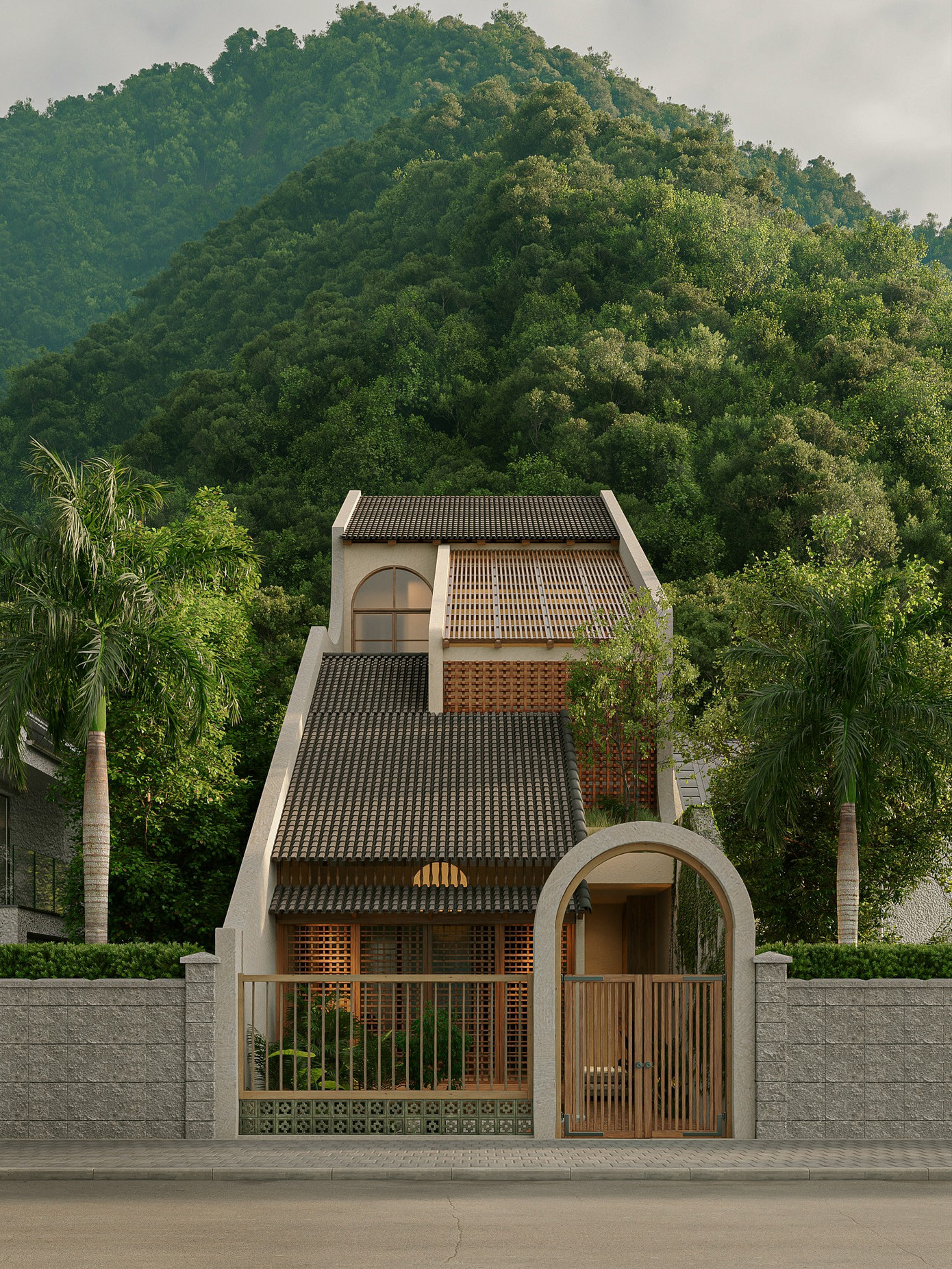 Ngôi nhà thiết kế đậm phong cách truyền thống miền Bắc - Ảnh 1