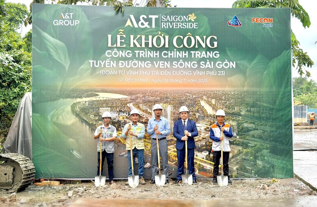 A&T Group chính thức khởi công chỉnh trang tuyến đường ven sông Sài Gòn - Ảnh 1