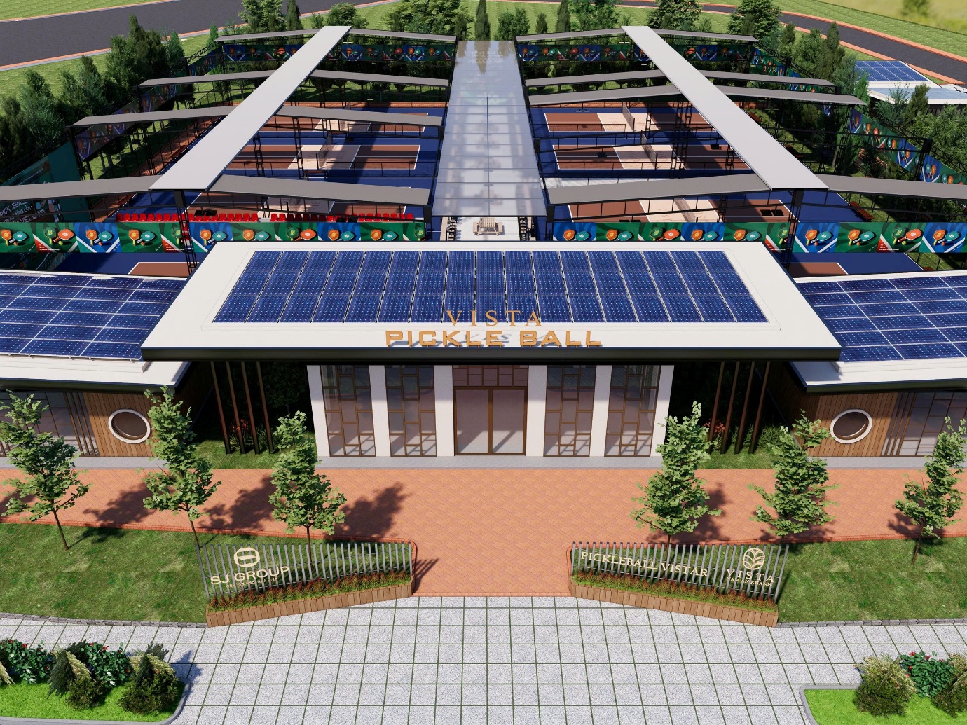 SJ Group triển khai cụm 8 sân pickleball tại khu đô thị Vista Nam An Khánh - Ảnh 1