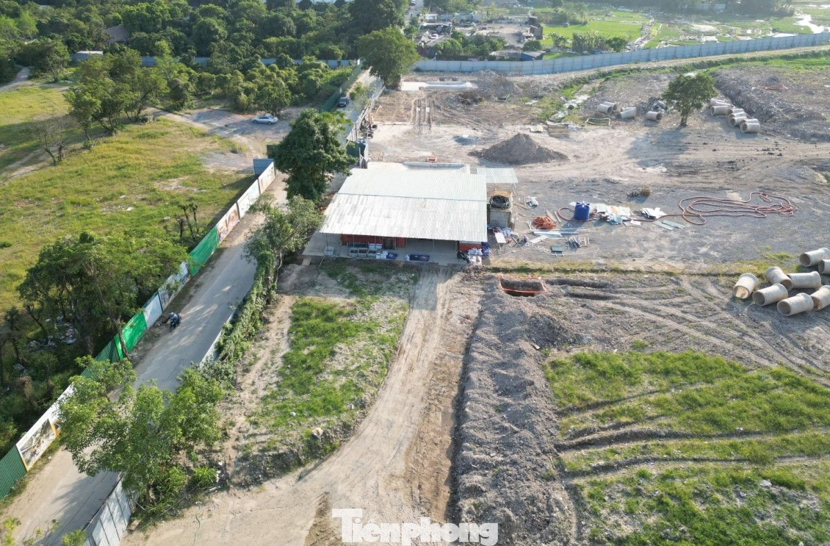 Hình hài khu depot tuyến metro Nam Thăng Long - Trần Hưng Đạo sau 1 tháng thi công - Ảnh 1