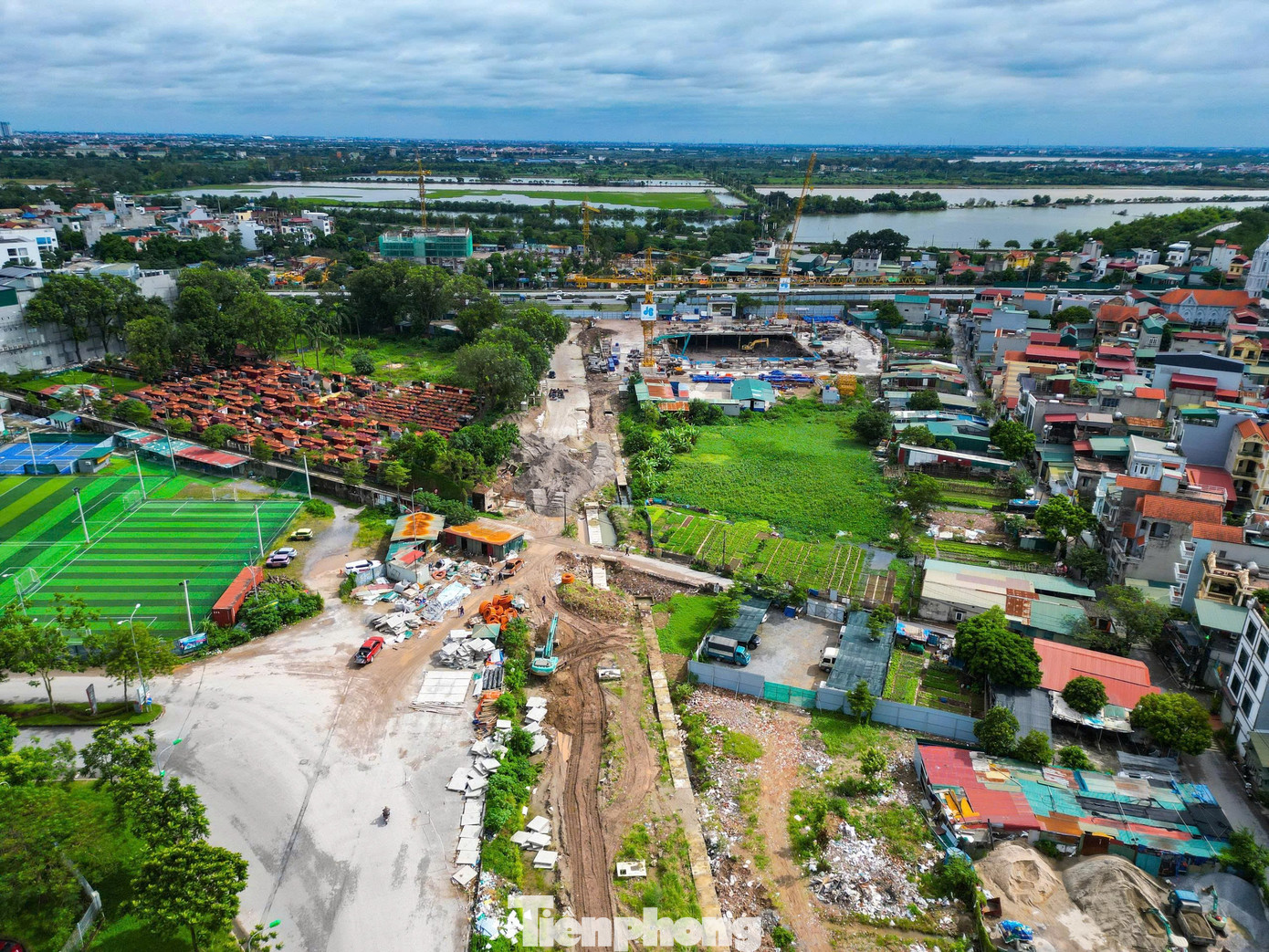 Toàn cảnh tuyến đường hơn trăm tỉ nối hai vành đai Hà Nội đang dần hoàn thiện - Ảnh 11