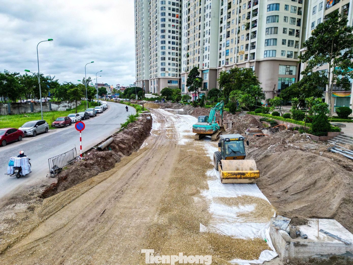 Toàn cảnh tuyến đường hơn trăm tỉ nối hai vành đai Hà Nội đang dần hoàn thiện - Ảnh 7