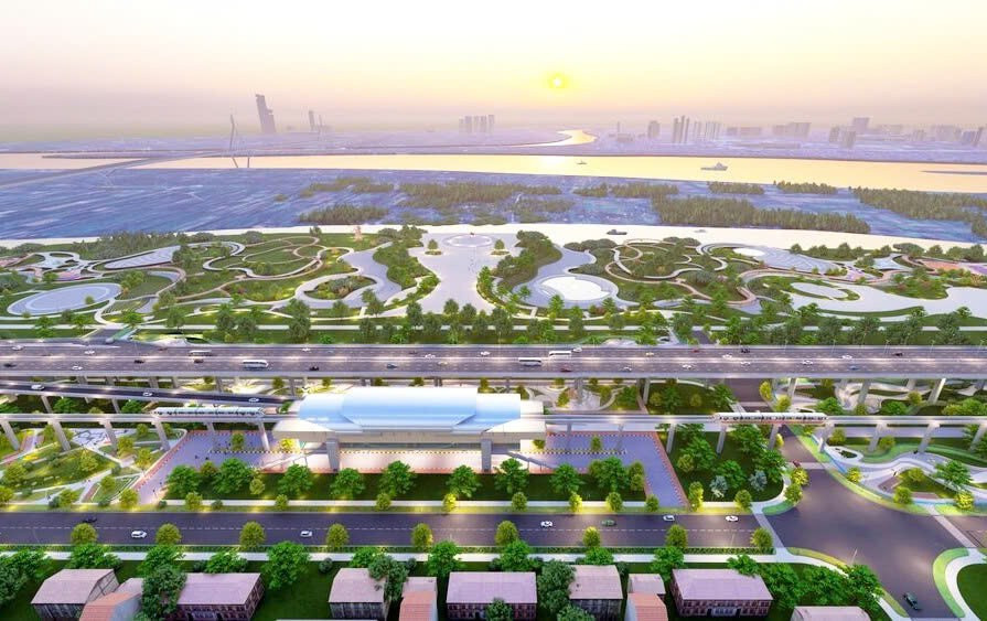 Hà Nội đề xuất chọn phương án đi trên đê hiện hữu cho đại lộ cảnh quan sông Hồng - Ảnh 1