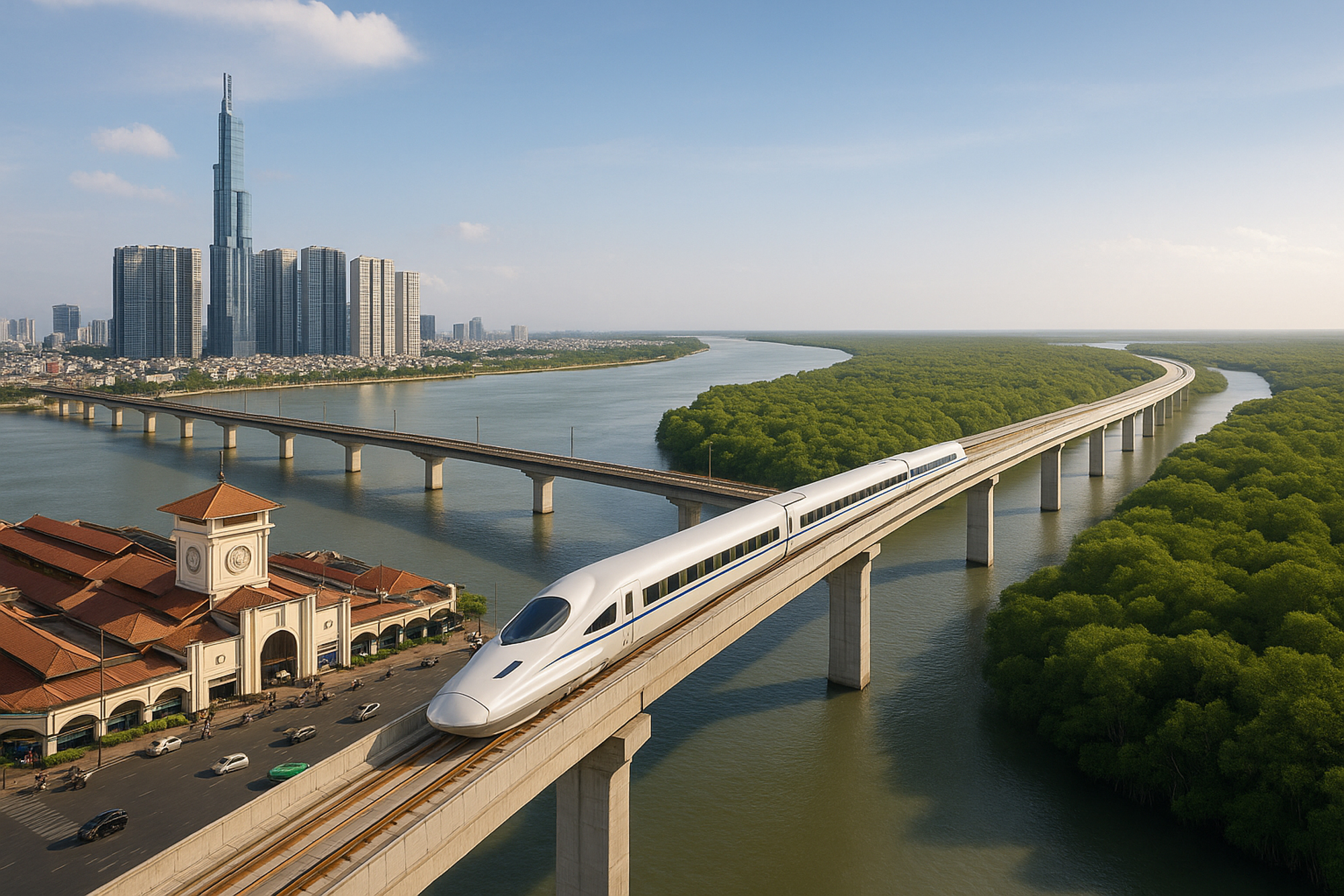 Vingroup khởi công đường sắt cao tốc sau chưa đầy một năm: Tốc độ kinh ngạc, Mỹ – Pháp – Nhật cũng thua xa - Ảnh 8