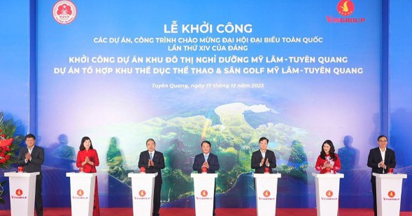 Vingroup khởi công đô thị nghỉ dưỡng suối khoáng và tổ hợp thể dục thể thao Mỹ Lâm – Tuyên Quang