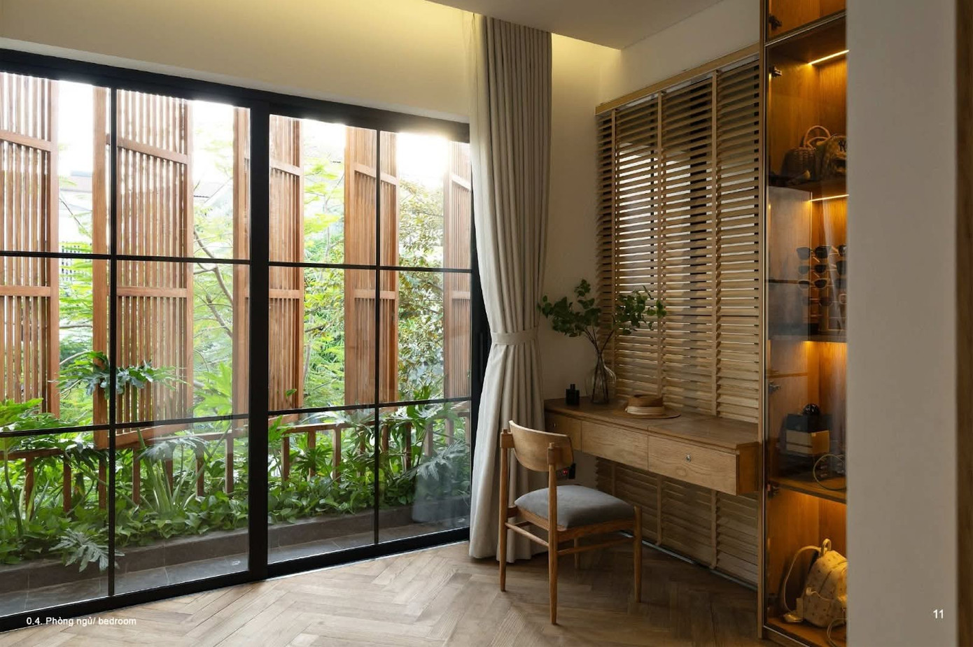 Nhà phố thiết kế với sân vườn và cây xanh ‘len lỏi’ vào từng không gian - Ảnh 6