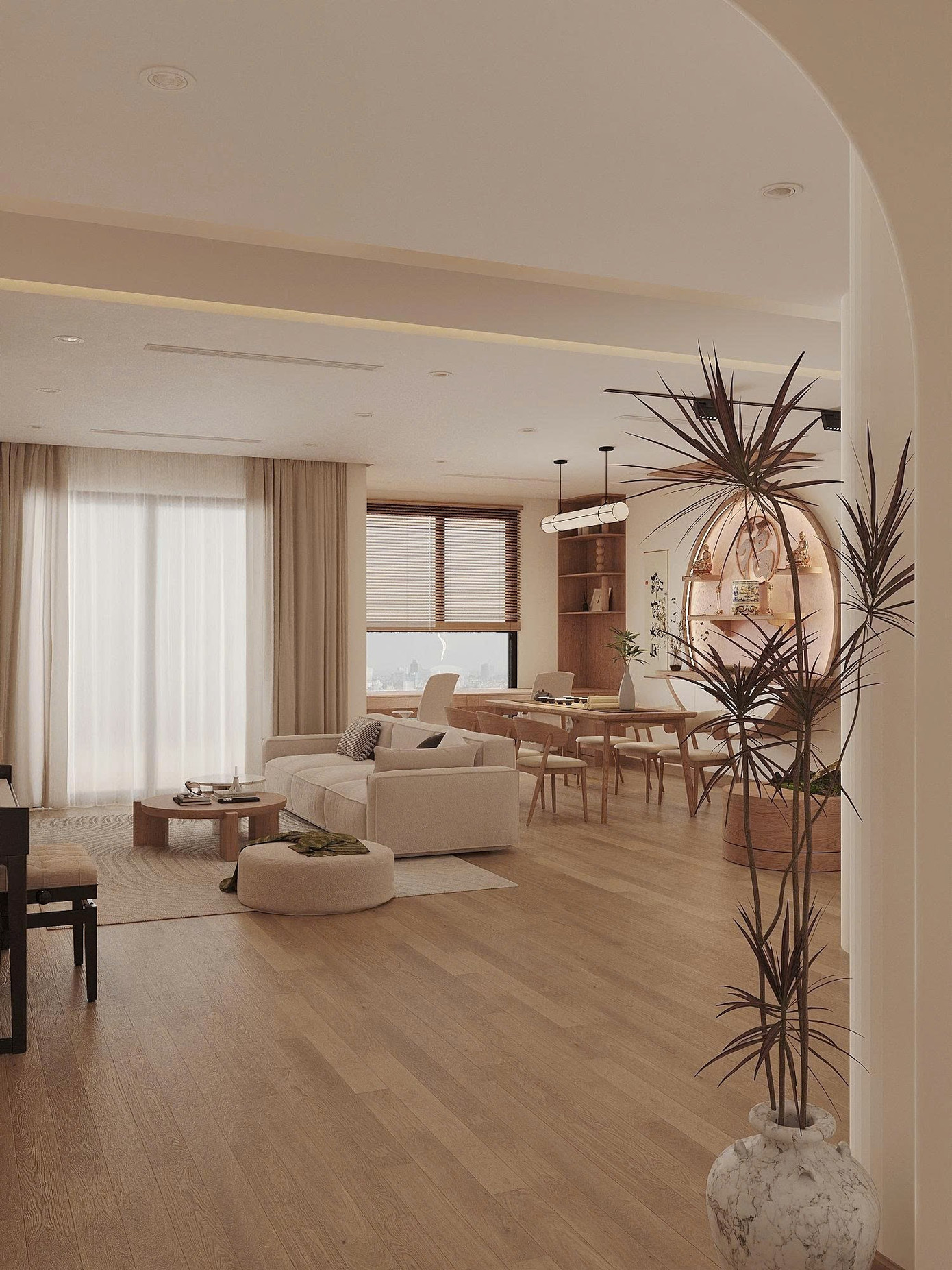 Vợ chồng trẻ cải tạo căn hộ 130m2 với chi phí 600 triệu đồng - Ảnh 8