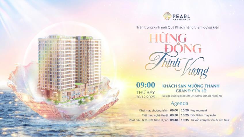 Pearl Residence: Chuẩn sống quốc tế giữa trung tâm biển Cửa Lò - Ảnh 2