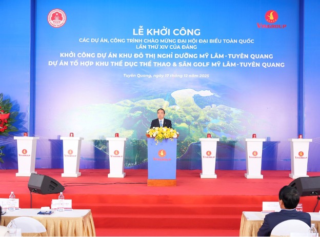 Vingroup khởi công đô thị nghỉ dưỡng suối khoáng và tổ hợp thể dục thể thao Mỹ Lâm – Tuyên Quang - Ảnh 4