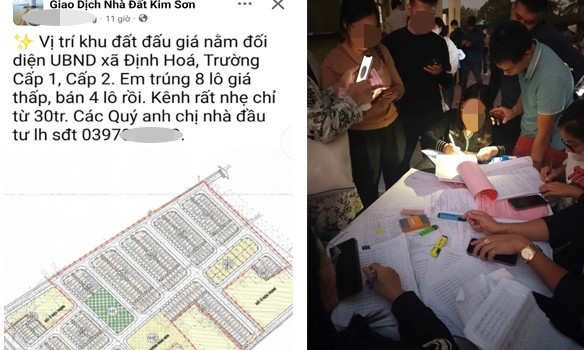 Đấu giá đất vùng quê: Chưa lên sàn 'cò đất' đổ về gây náo loạn - Ảnh 1