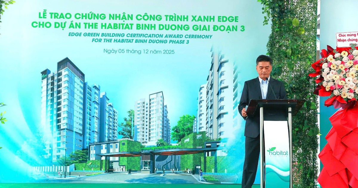 The Habitat Binh Duong giai đoạn 3 đạt chứng nhận EDGE