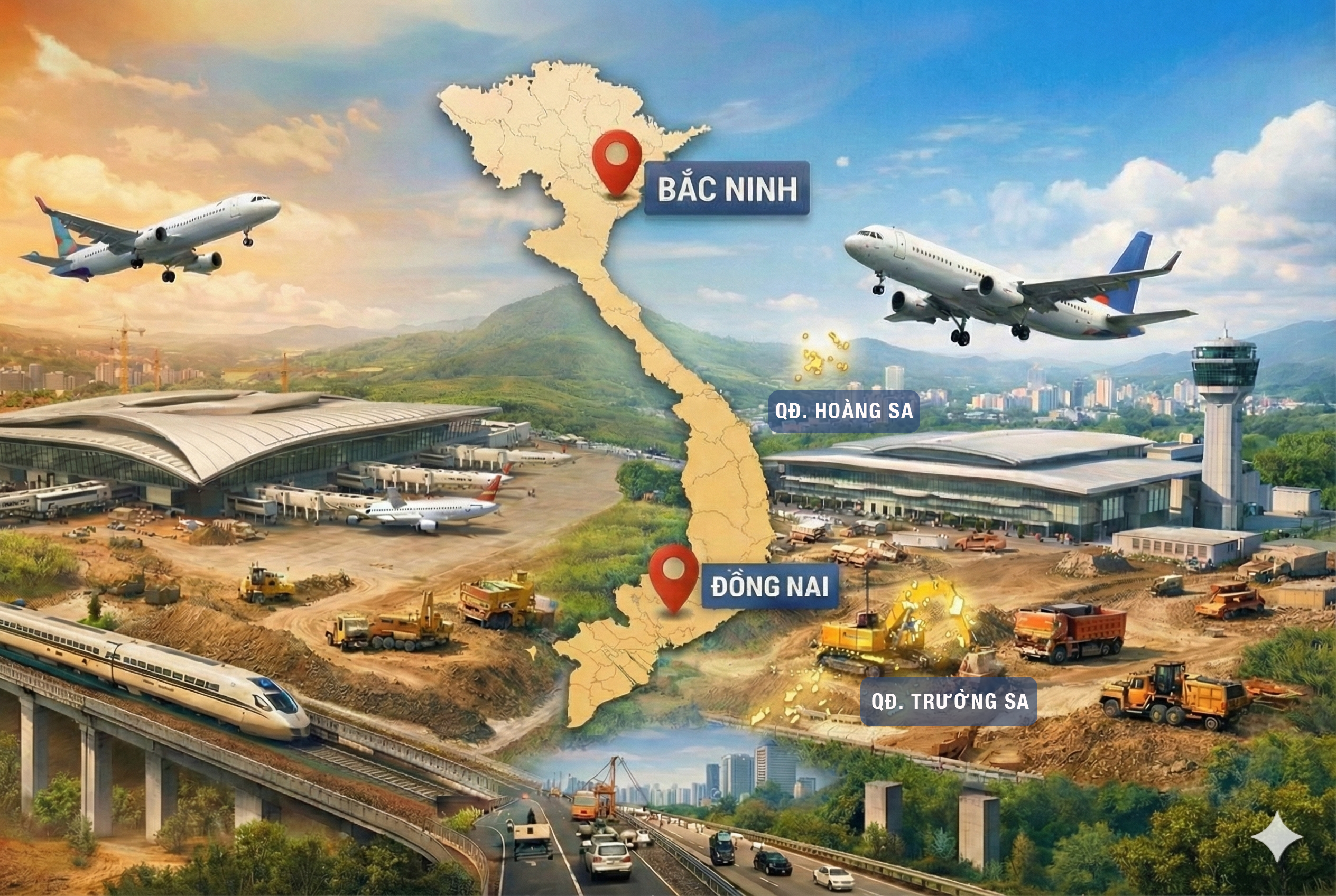 Đặt lên bàn cân 2 sân bay lớn nhất Việt Nam tương lai: Nơi tạo “cửa ngõ” quốc tế mới cho miền Nam, nơi tái định nghĩa vai trò sân bay ở miền Bắc - Ảnh 1