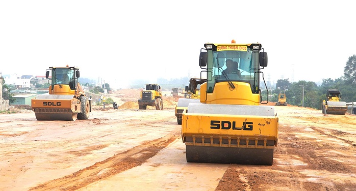 Hình ảnh thi công xuyên Tết ở sân bay Long Thành, cao tốc Biên Hòa - Vũng Tàu - Ảnh 7